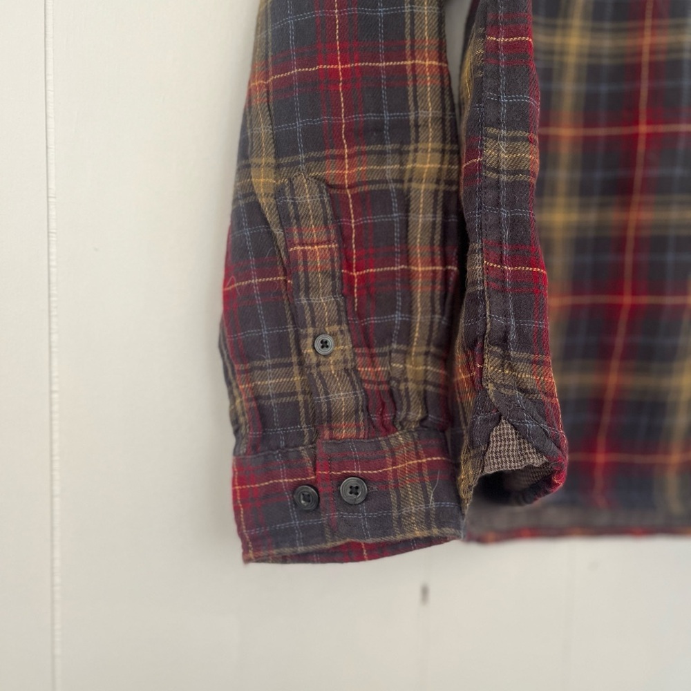 Carbon 2 Cobalt Men's Plaid Flannel Long Sleeve Button-Down Shirt Size Medium - Picture 4 of 10